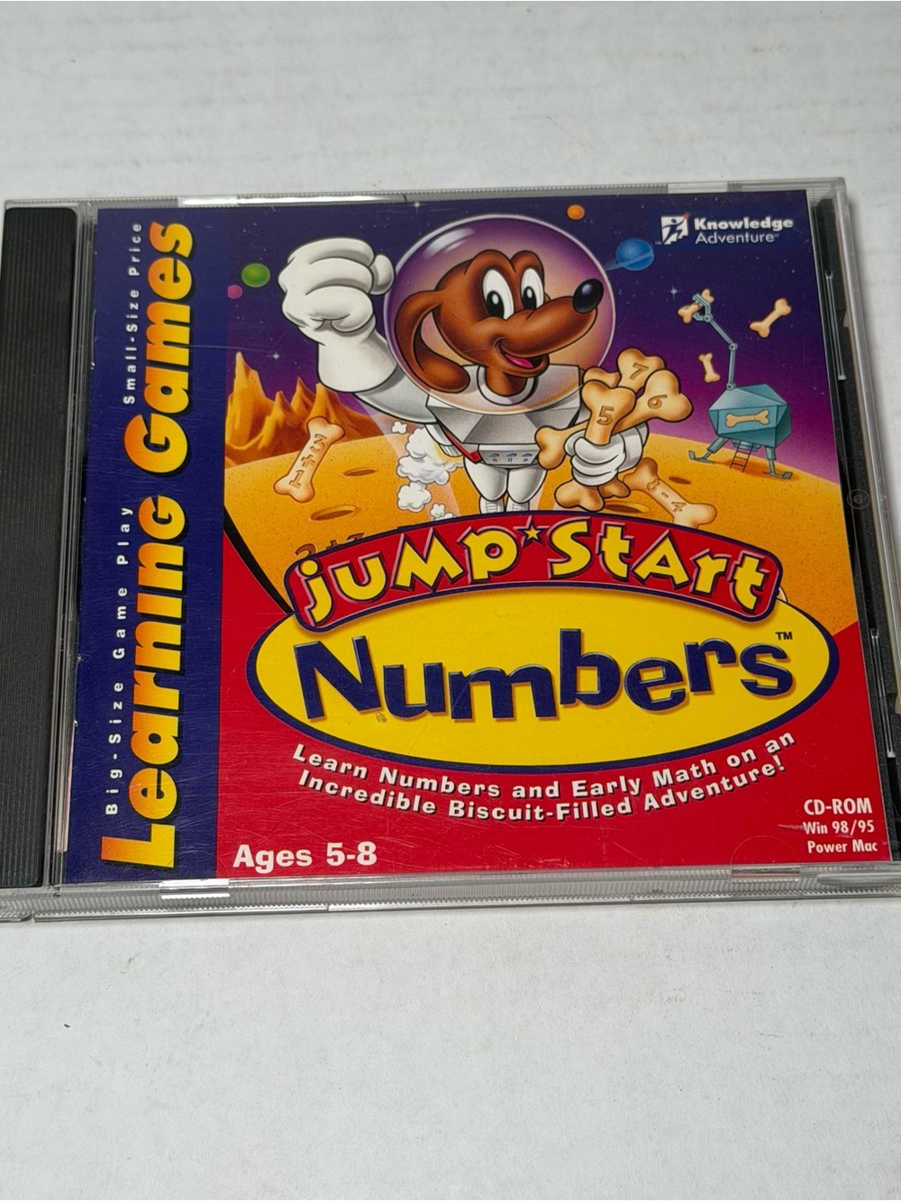 Jump Start Numbers CD ROM Math Skills Learning Games Age 5-8 Homeschool Kids Vtg